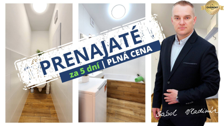 PRENAJATÝ | Zariadený, zrekonštruovaný 2i byt, sídl. III PO 