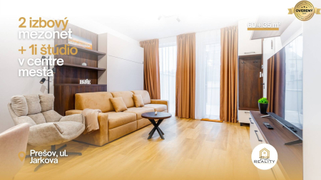 NOVOSTAVBA | 2i Mezonet + 1i štúdio s terasou a parkingom v CENTRE PO